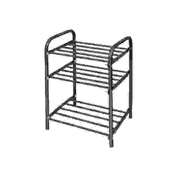 Этажерка Комфорт3 3 полки 590*330*800мм черная Ника