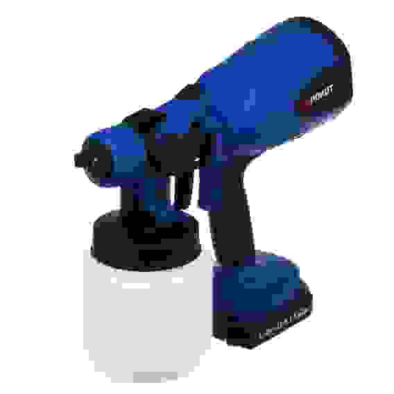 Краскораспылитель аккумуляторный, 800мл, 1 батарея 1500мАч РОКОТ