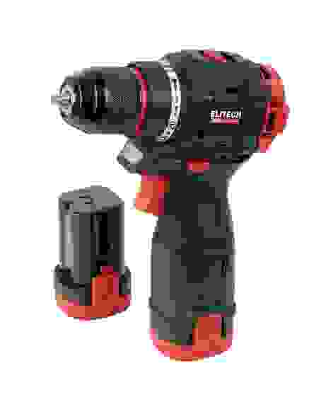 Дрель-шуруповерт акк. ELITECH CD 16L2, бесщеточный, 55 Нм, 450/1700 об/мин, 16 В, Li-Ion 2*2 Ач