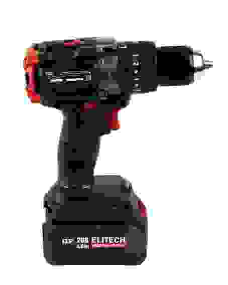 Дрель-шуруповерт акк. ELITECH CD 20BL2 (уд),б/щет,20В,1х4Ач,ELP,БЗП-13мм,0-600/2150об/мин,130Нм