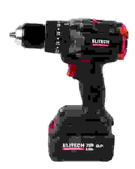 Дрель-шуруповерт акк. ELITECH CD 20BL2 (уд),б/щет,20В,1х4Ач,ELP,БЗП-13мм,0-600/2150об/мин,130Нм