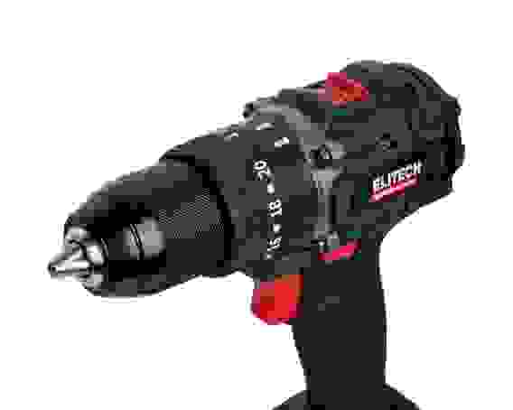 Дрель-шуруповерт акк. ELITECH CD 20ISL2, бесщеточный, 60 Нм, 500/2000 об/мин, 20В, Li-ion 2*4 Ач