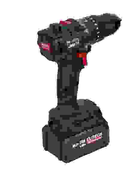 Дрель-шуруповерт акк. ELITECH CD 20ISL2, бесщеточный, 60 Нм, 500/2000 об/мин, 20В, Li-ion 2*4 Ач