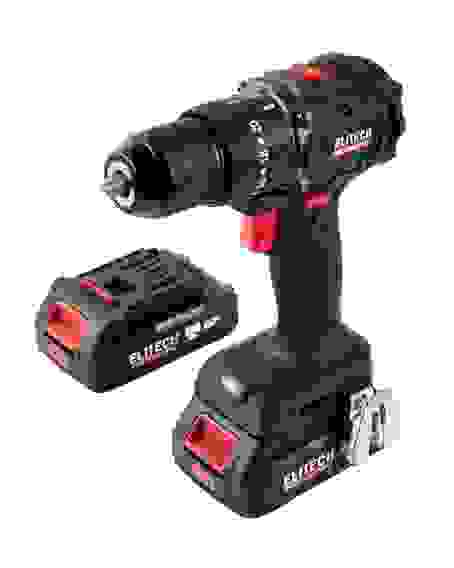 Дрель-шуруповерт акк. ELITECH CD 20ISL2, бесщеточный, 60 Hм, 0-500/0-2000 об/мин, 20В, Li-Ion 2*2 Ач