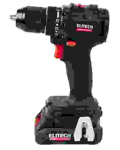 Дрель аккумуляторная ELITECH CD 20SL2, бесщеточный, 60 Hм, 0-500/2000 об/мин, 20В, Li-Ion 2*2 Ач