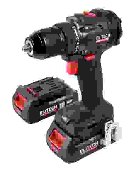 Дрель аккумуляторная ELITECH CD 20SL2, бесщеточный, 60 Hм, 0-500/2000 об/мин, 20В, Li-Ion 2*2 Ач