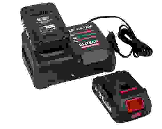 Дрель аккумуляторная ELITECH CD 20SL2, бесщеточный, 60 Hм, 0-500/2000 об/мин, 20В, Li-Ion 2*2 Ач