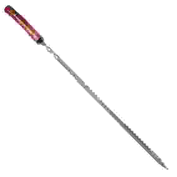 Шампур плоский с деревянной ручкой 600х12х2мм GRILLBOOM