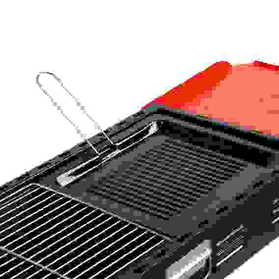 Мангал портативный, складной, 120х31х62см, рабочая поверхность 66х30см, железо GRILLBOOM