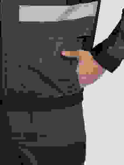 Костюм Виват-1 Премиум СН МВО (ткСмесовая,240) брюки, т.серый/черный/св.серый