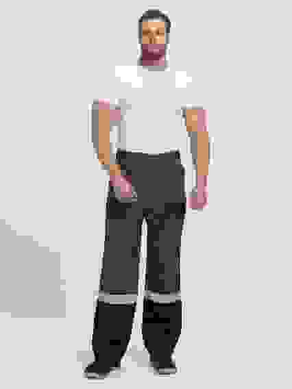 Костюм Виват-1 Премиум СН МВО (ткСмесовая,240) брюки, т.серый/черный/св.серый