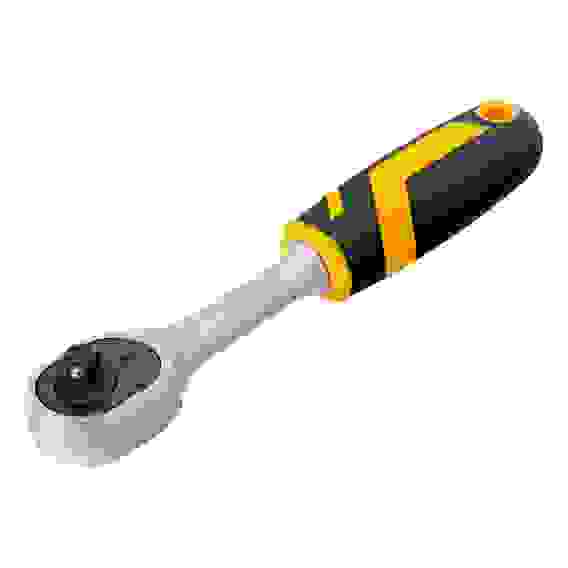 Ключ-трещотка 1/4", 90 зубьев, с быстрым сбросом, CrV // Denzel