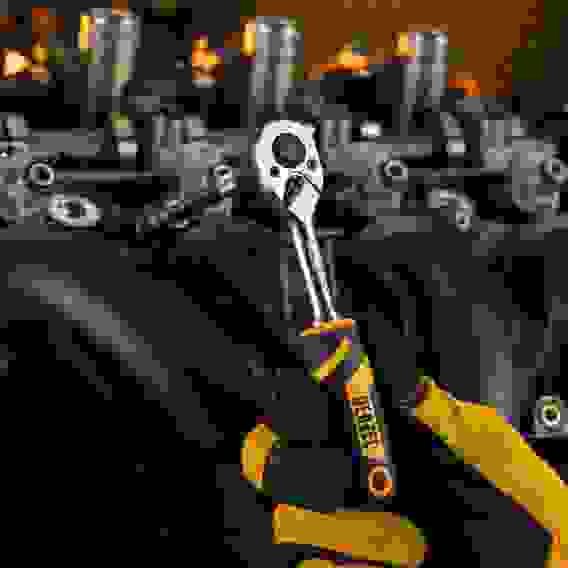 Ключ-трещотка 1/4", 90 зубьев, с быстрым сбросом, CrV // Denzel