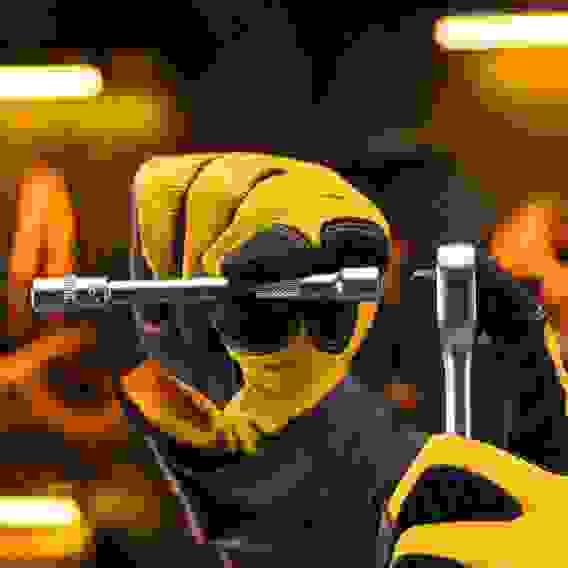 Ключ-трещотка 1/4", 90 зубьев, с быстрым сбросом, CrV // Denzel