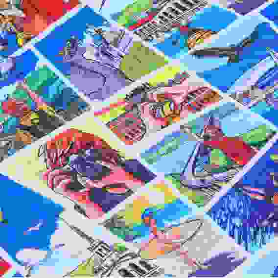 Коврик туристический, 600D оксфорд ПВХ 1.8x1.5м РЫЖИЙ