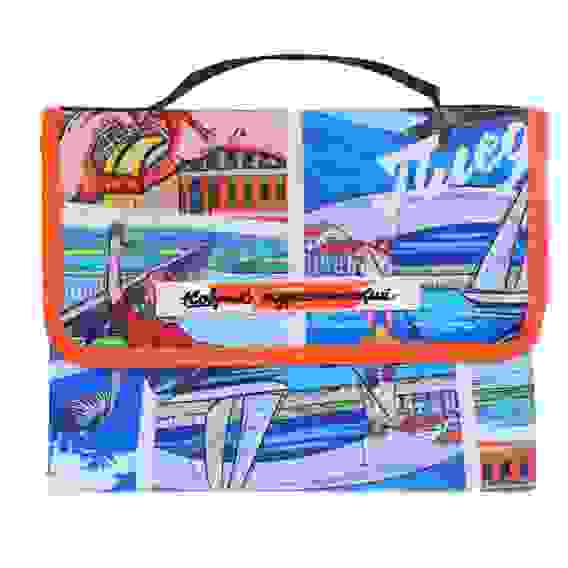 Коврик туристический, 600D оксфорд ПВХ 1.8x1.5м РЫЖИЙ