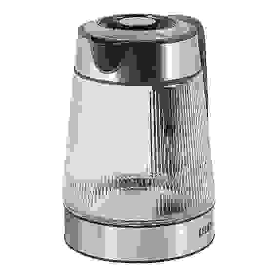 Чайник электрический стеклянный 1,8л 1850 Вт рифленое стекло, бордовый LEBEN