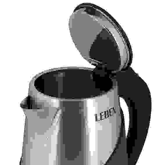 Чайник электрический 1,8л нерж сталь+пластик LEBEN