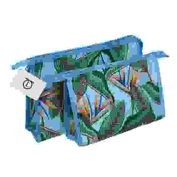 Набор косметичек 2 шт, полиэстер, ПВХ, L 26,5х17х7см, M 23х14,5х5,5см, 3 диз. ЮL