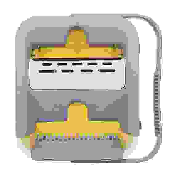 Набор для уборки: швабра, ведро с механизмом отжима, 2 насадки, микрофибра VETTA
