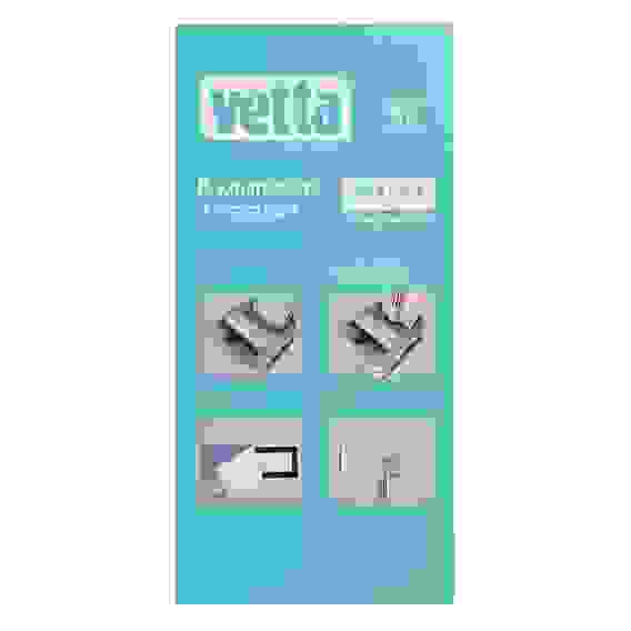 Набор для уборки: швабра, ведро с механизмом отжима, 2 насадки, микрофибра VETTA