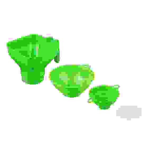 Набор 4 предмета: воронка на 4 диаметра; воронки квадратная и круглая с широким горлом, ситечко