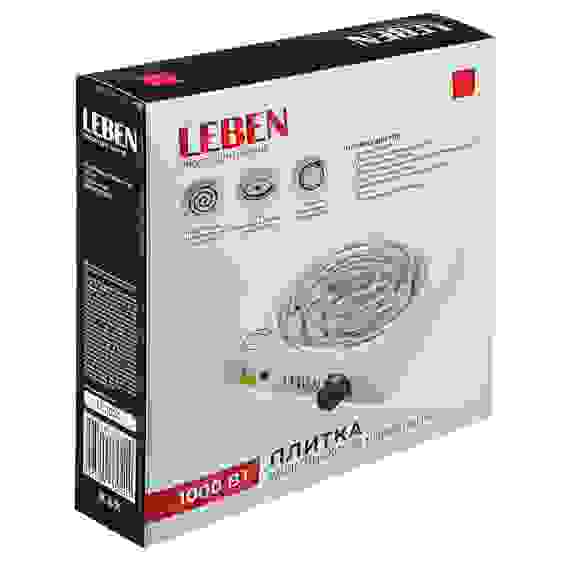 Плитка электрическая одноконфорочная 1000Вт нагр. эл. спираль d14см LEBEN
