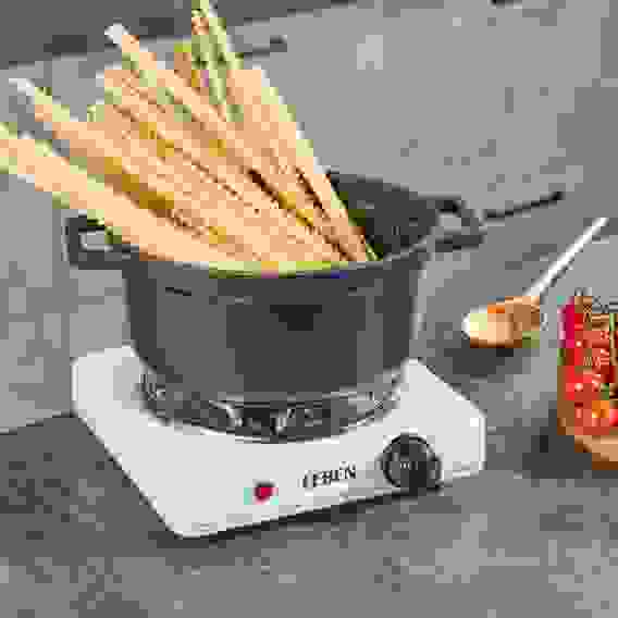 Плитка электрическая одноконфорочная 1000Вт нагр. эл. спираль d14см LEBEN