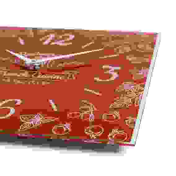 Часы настенные из стекла 35х35 см, открытая стрелка "Французкая кухня"