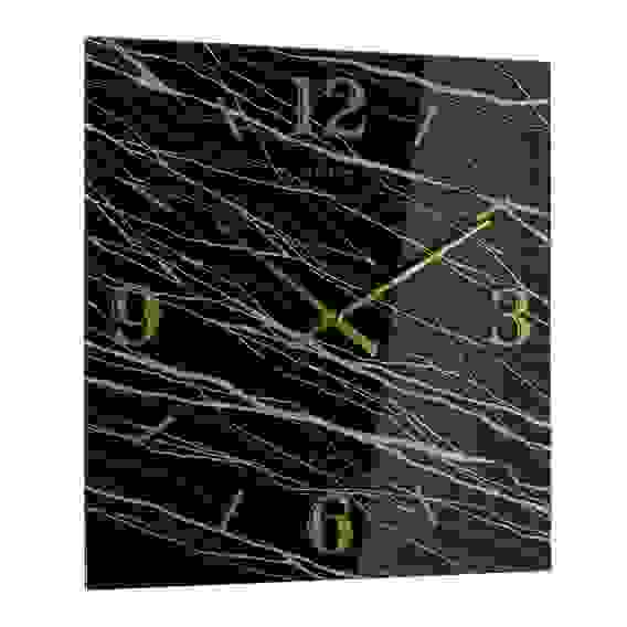 Часы настенные из стекла 37,7*37,7 см, открытая стрелка "Классика"