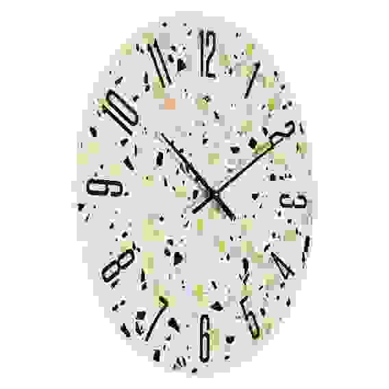 Часы настенные из стекла d-39 см, открытая стрелка, &quot;Гранит &quot; Рубин