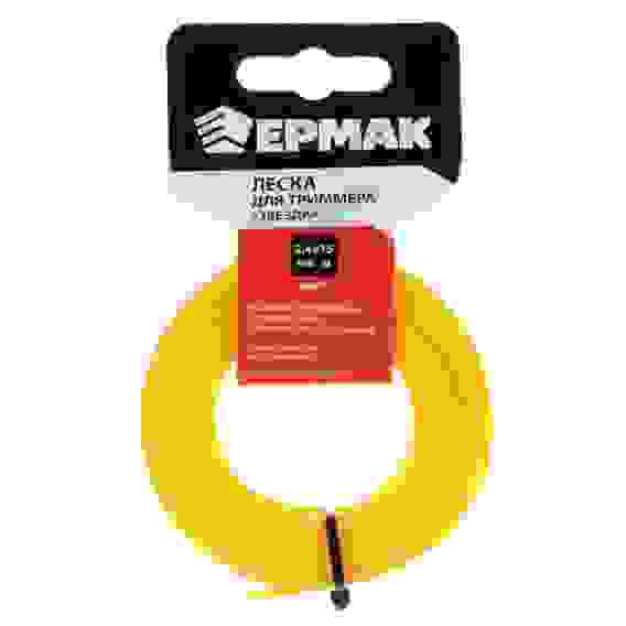 Леска для триммера сечение &quot;звезда&quot; диаметр 2,4мм, длина 15м.(профи серия,нейлон 99%) ЕРМАК