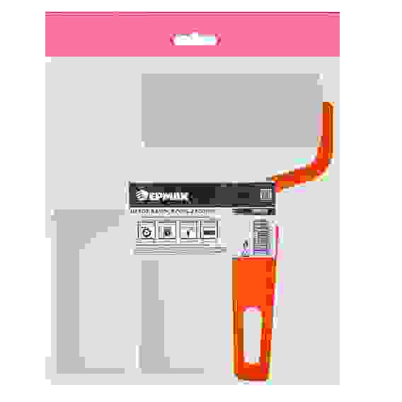 Набор: мини-валик поролон 100х16х6мм, ручка пластик + 2 ролика ЕРМАК