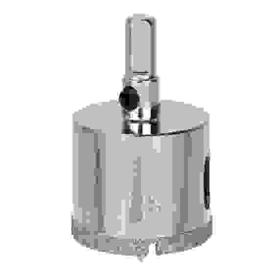 Коронка алмазная с центрирующим сверлом d 35 мм по керамике и стеклу, Р45, трехгр хвостовик ЕРМАК