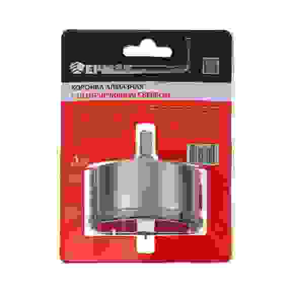 Коронка алмазная с центрирующим сверлом d 68 мм по керамике и стеклу, Р45, трехгр хвостовик ЕРМАК