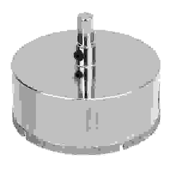 Коронка алмазная с центрирующим сверлом d 73 мм по керамике и стеклу, Р45, трехгр хвостовик ЕРМАК