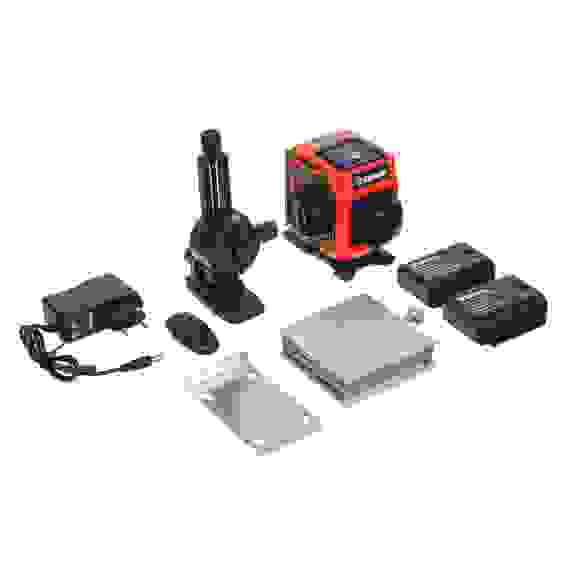 Уровень лазерный 12 лучей (3D),2АКБ+ЗУ, экран зарядки, пульт, кронтшейн,платформа, сумка чехол ЕРМАК