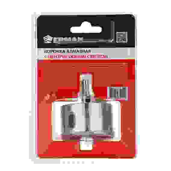 Коронка алмазная с центрирующим сверлом d 50 мм по керамике и стеклу, Р45, трехгр хвостовик ЕРМАК