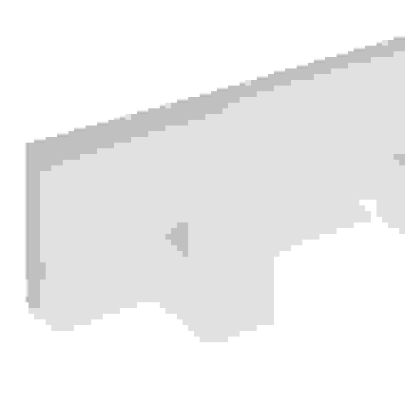 Вешалка настенная для ванной комнаты 390x48мм, 5 крючков, пластик, белый