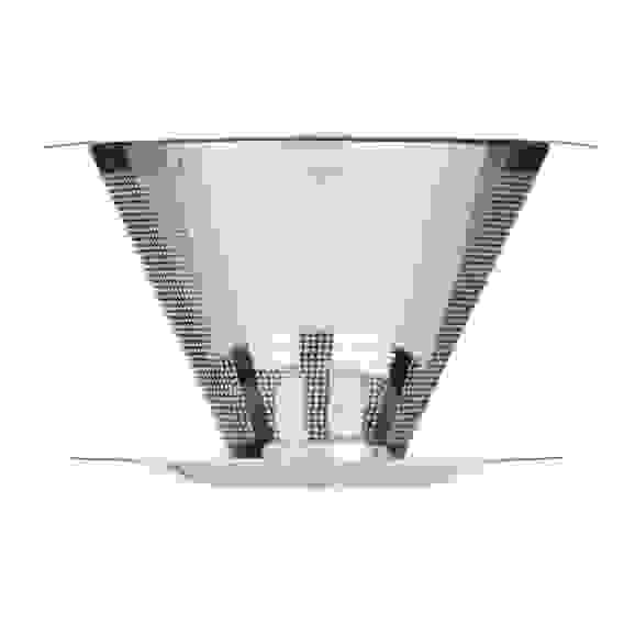 Воронка для кофе 12х8,5х6см, диаметр нижней части 9см, нерж.сталь