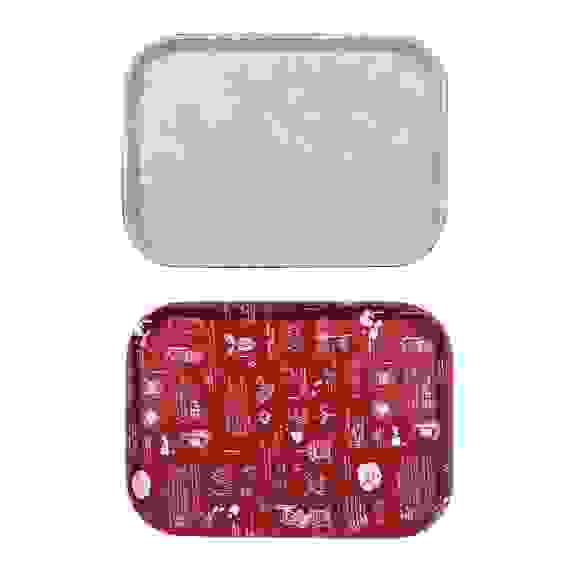 Поднос прямоугольный с антискользящим покрытием, 35х25см, 2 дизайна