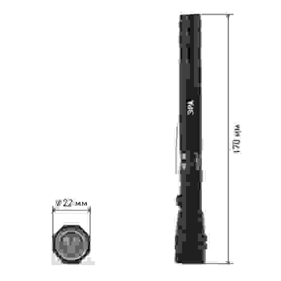 Фонарь рабочий RB-602 Практик 0.6W (4xLR44) телескоп. 17-40см, d22мм, магнит, зажим, алюм. ЭРА