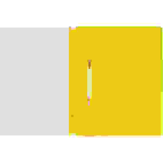 Папка-скоросшиватель пластик. СТАММ А4, 120мкм, желтая с прозр. верхом