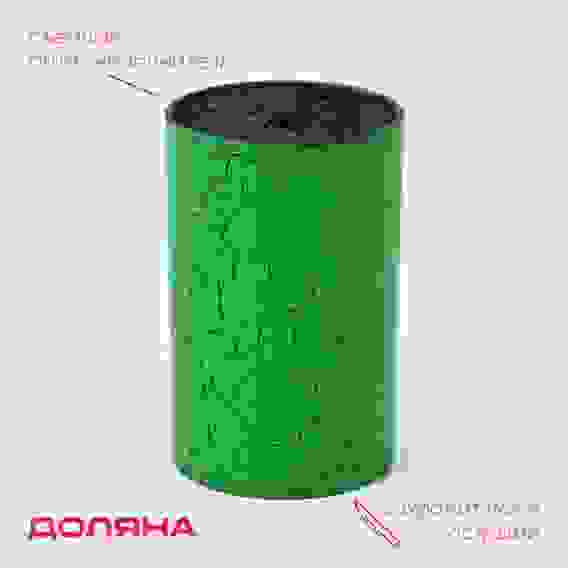 Подставка для ножей с наполнителем Доляна «Кракле», 14×9 см, soft-touch, зелёная