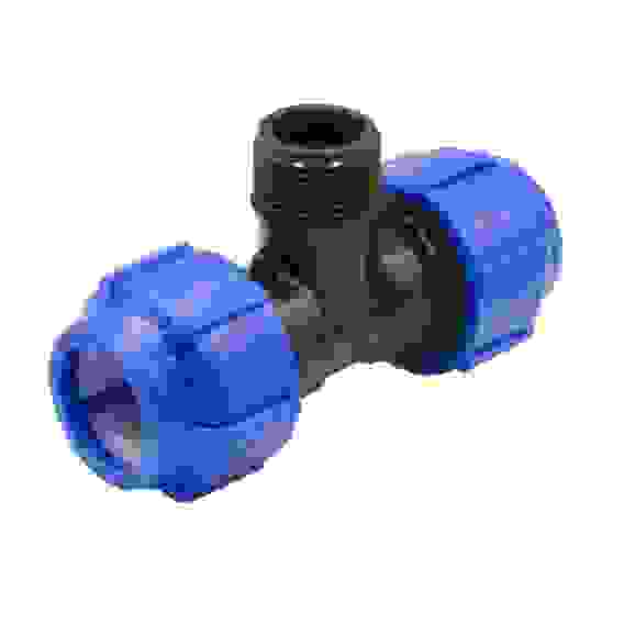 Тройник ПЭ с наруж. труб. резьбой 32х3/4''х32 (обж.) SPEKTR