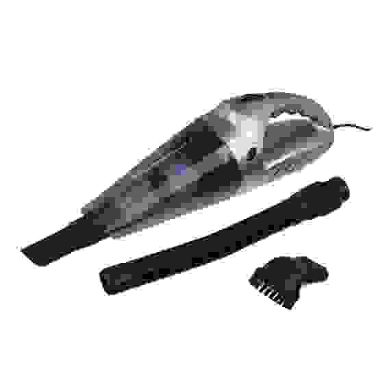 Пылесос автомобильный 150Вт, 3 насадки, 3800Pa, серый ЕРМАК