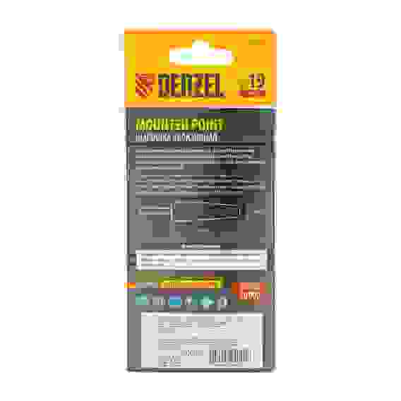 Шарошка абразивная, конус удлиненный, для дрели (ПШМ), 19 x 60 мм, хвостовик d6 мм, 63С// Denzel