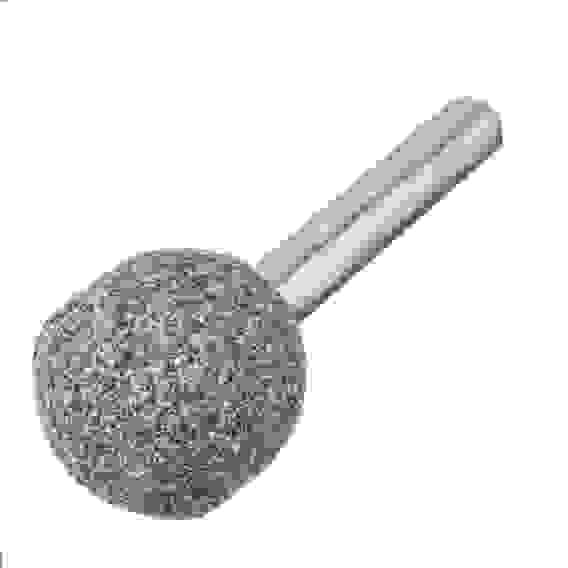 Шарошка абразивная, шар, 19 мм, для дрели , хвостовик d6 мм, 63С// Denzel