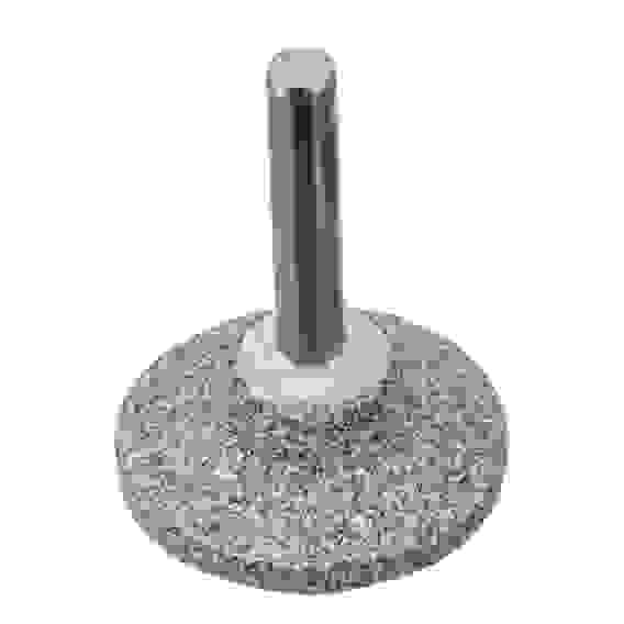 Шарошка абразивная, диск, 32 x 12 мм, для дрели, хвостовик d6 мм, 63С// Denzel