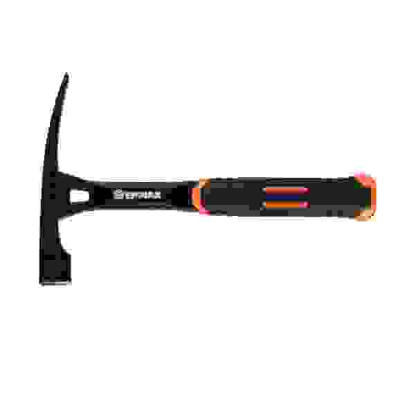 Молоток каменщика, цельнокованый, двухкомп.обрезин. рук-ка, 600г, 275мм ЕРМАК